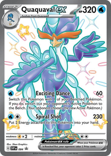 Quaquaval ex - Scarlet & Violet Black Star Promos 84