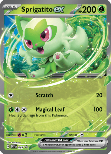 Sprigatito ex - Scarlet & Violet Black Star Promos 87