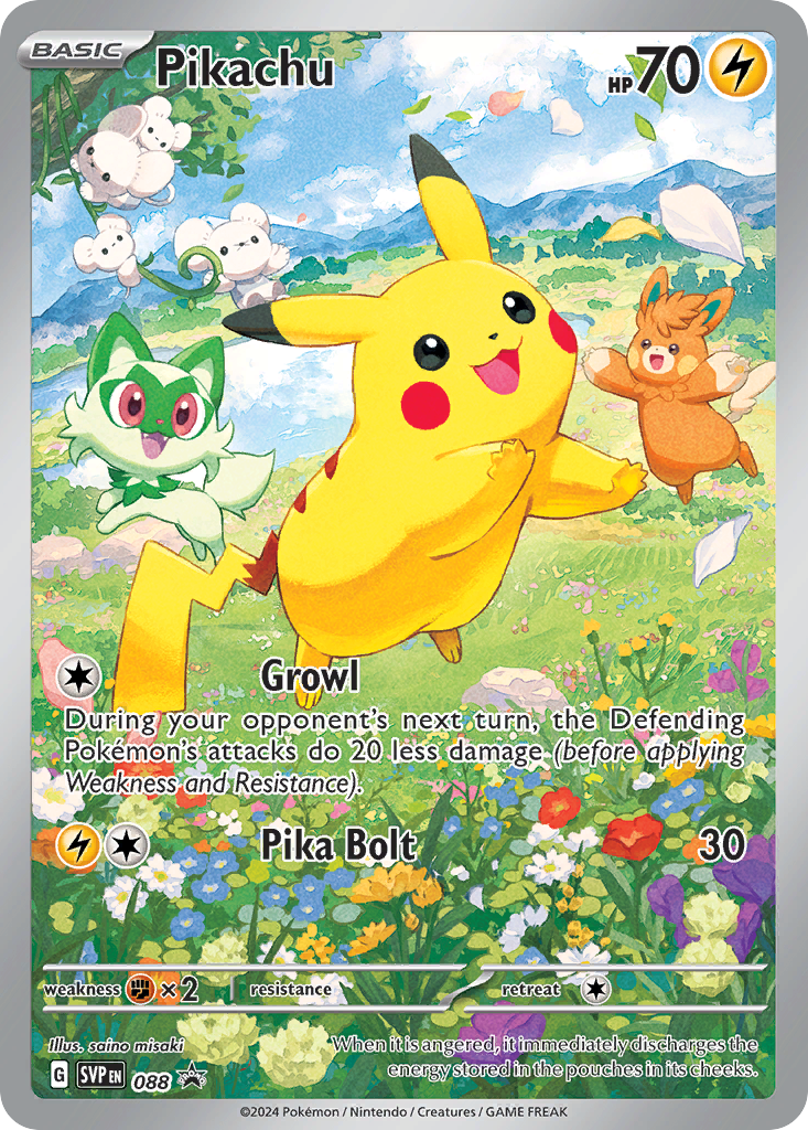 Pikachu – Scarlet & Violet Black Star Promos 088 Pokémon card