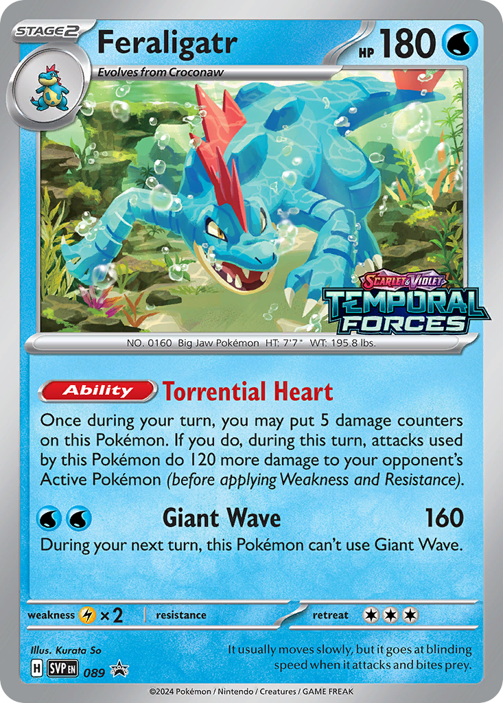 Feraligatr – Scarlet & Violet Black Star Promos 089 Pokémon card
