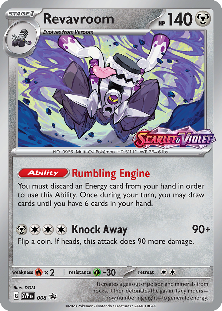 Revavroom – Scarlet & Violet Black Star Promos 008 Pokémon card