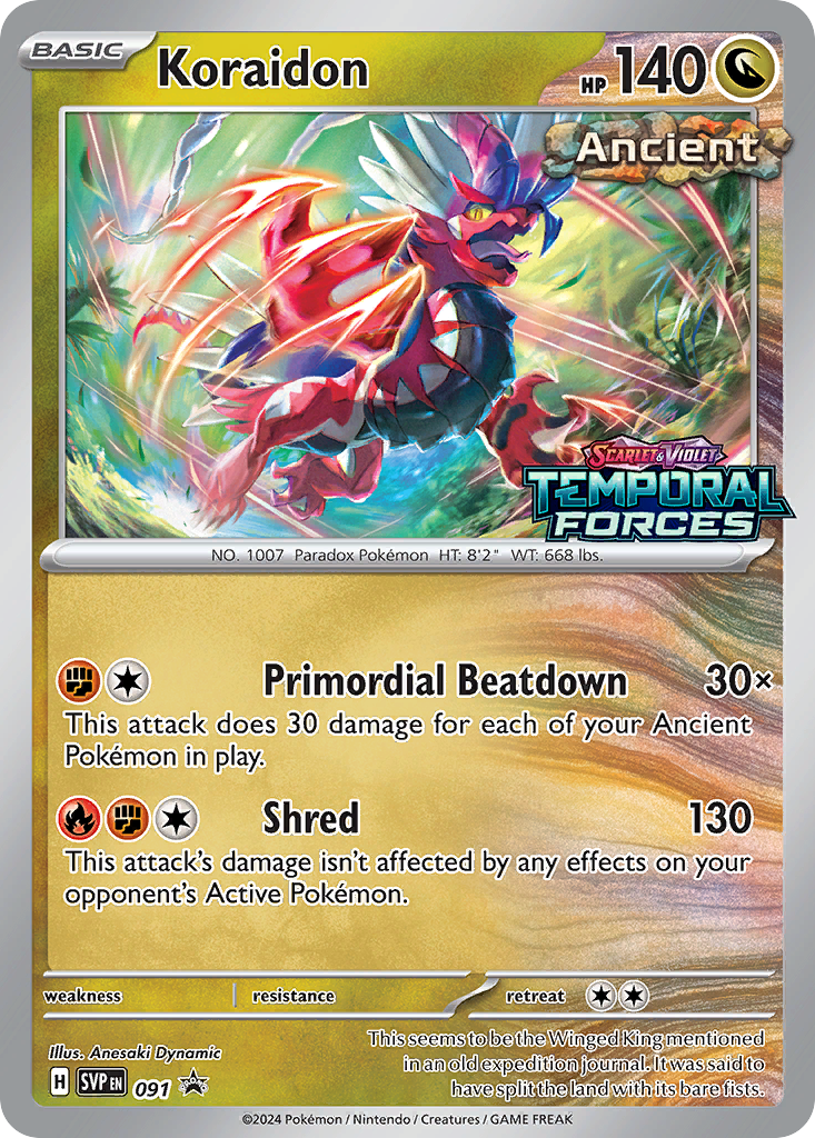 Koraidon – Scarlet & Violet Black Star Promos 091 Pokémon card