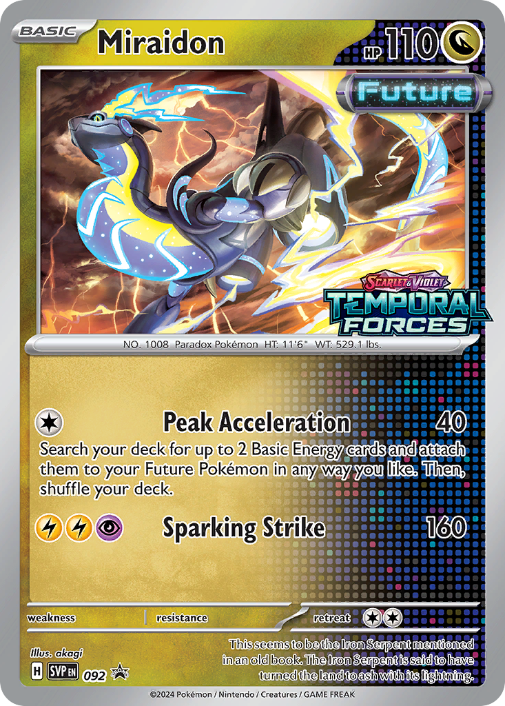 Miraidon – Scarlet & Violet Black Star Promos 092 Pokémon card