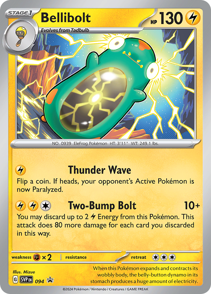 Bellibolt – Scarlet & Violet Black Star Promos 094 Pokémon card
