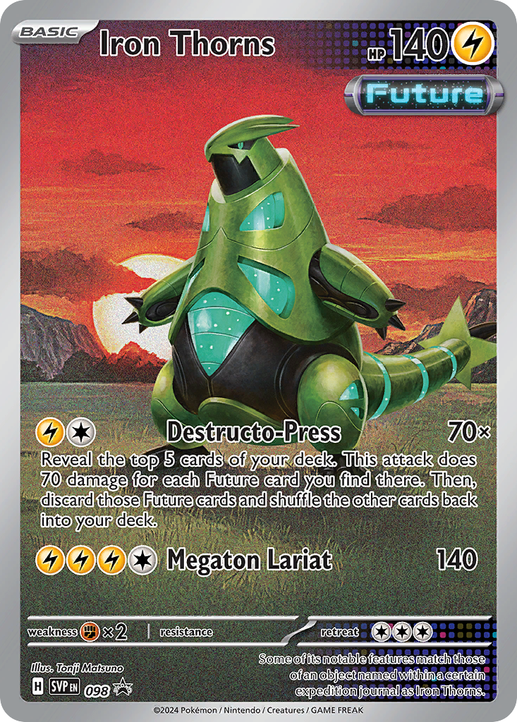 Iron Thorns – Scarlet & Violet Black Star Promos 098 Pokémon card