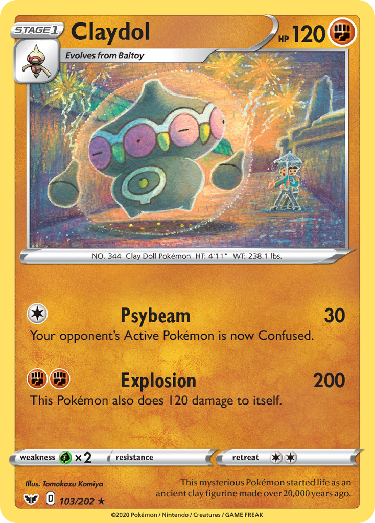 Claydol – Sword & Shield 103/202 Pokémon card