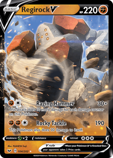 Regirock V - Sword & Shield 104