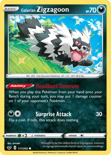 Galarian Zigzagoon - Sword & Shield 117