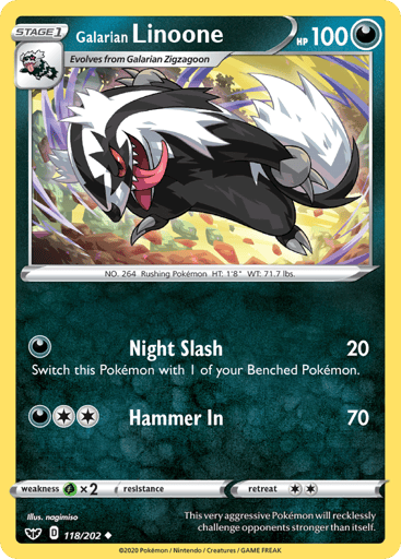Galarian Linoone - Sword & Shield 118