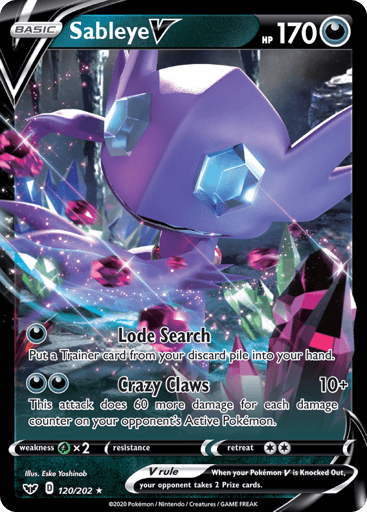 Sableye V - Sword & Shield 120
