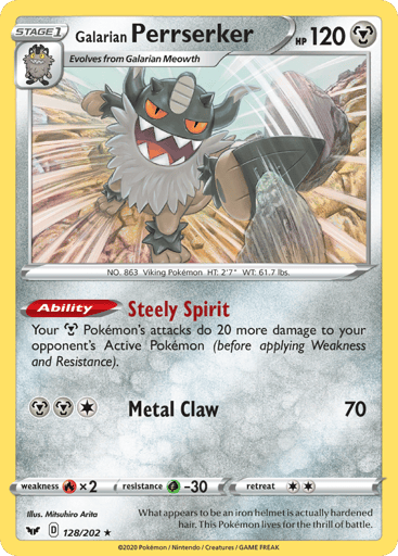 Galarian Perrserker - Sword & Shield 128