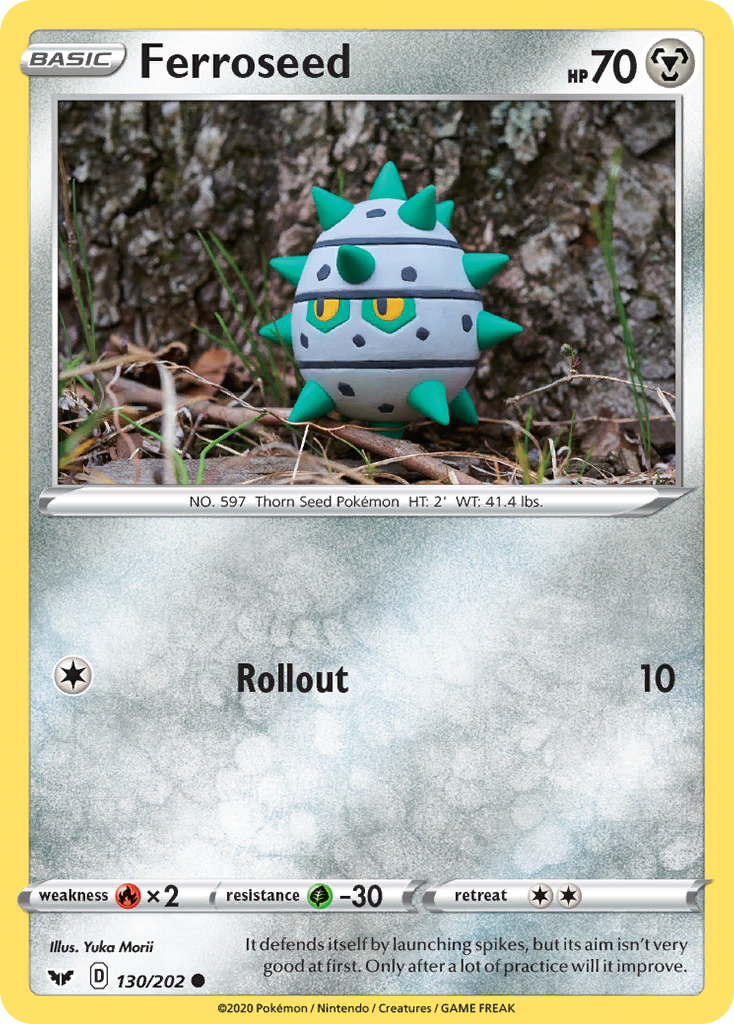 Ferroseed – Sword & Shield 130/202 Pokémon card
