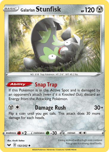 Galarian Stunfisk - Sword & Shield 132