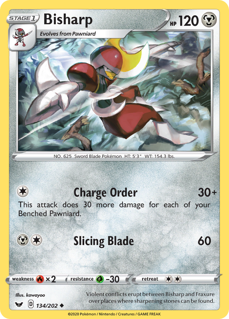 Bisharp – Sword & Shield 134/202 Pokémon card