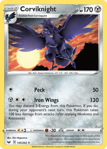 Corviknight - Sword & Shield 135