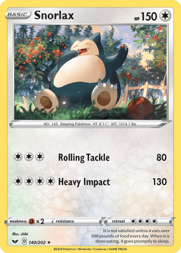 Snorlax - Sword & Shield 140