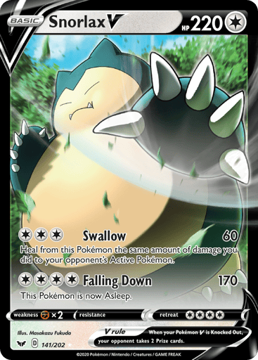 Snorlax V - Sword & Shield 141