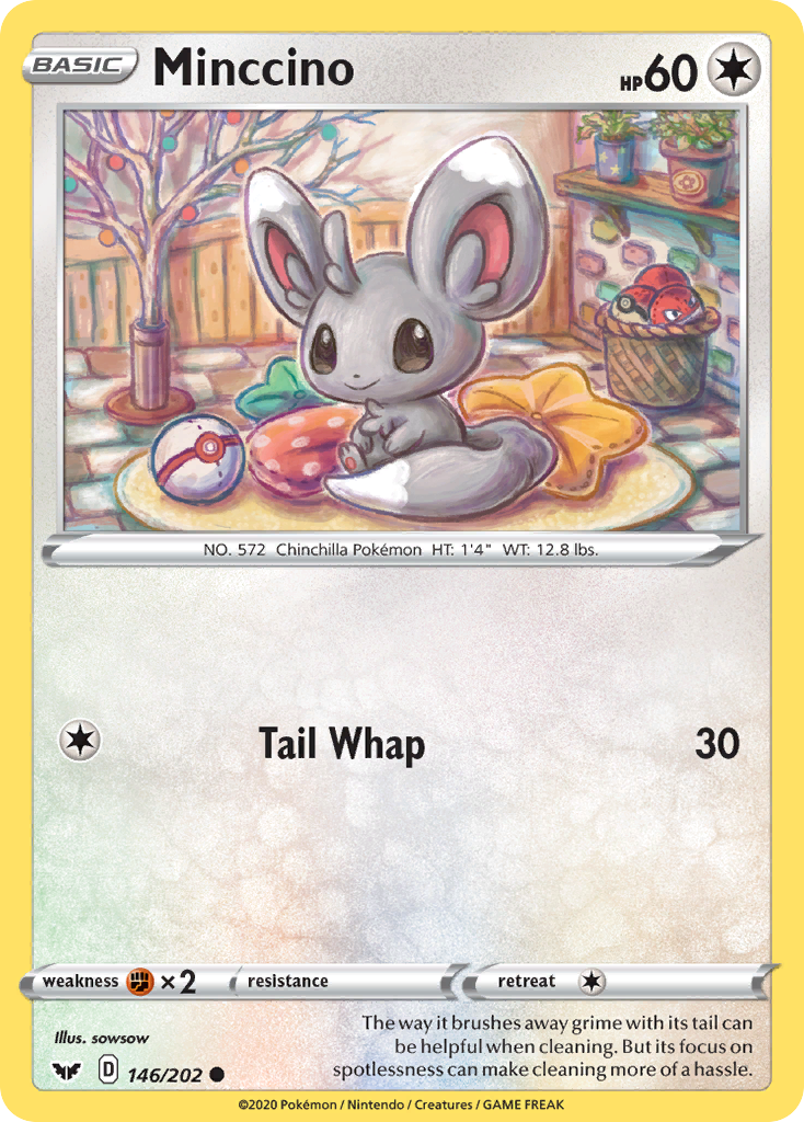 Minccino – Sword & Shield 146/202 Pokémon card