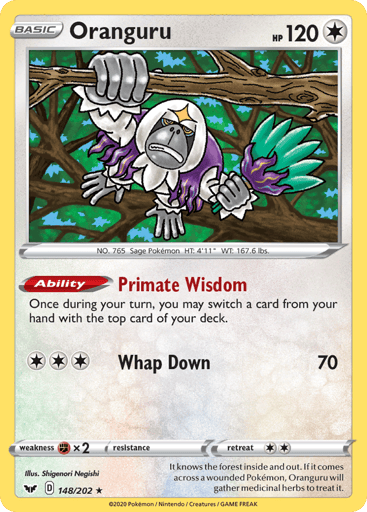 Oranguru - Sword & Shield 148