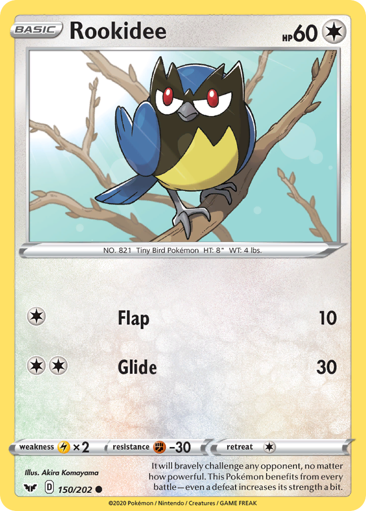 Rookidee – Sword & Shield 150/202 Pokémon card