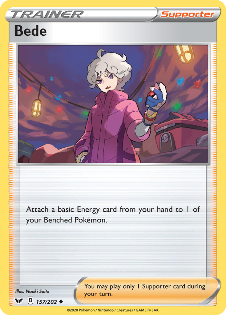 Bede – Sword & Shield 157/202 Pokémon card