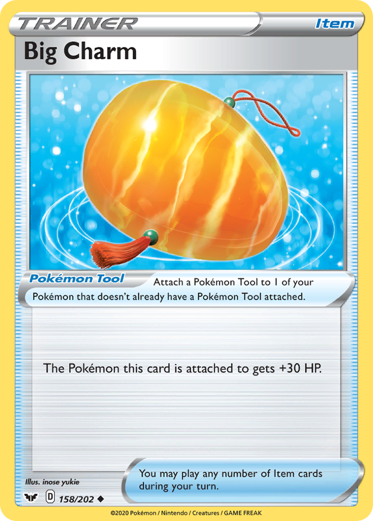 Big Charm – Sword & Shield 158/202 Pokémon card