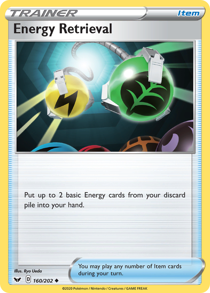 Energy Retrieval – Sword & Shield 160/202 Pokémon card
