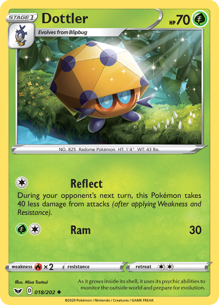 Dottler – Sword & Shield 018/202 Pokémon card