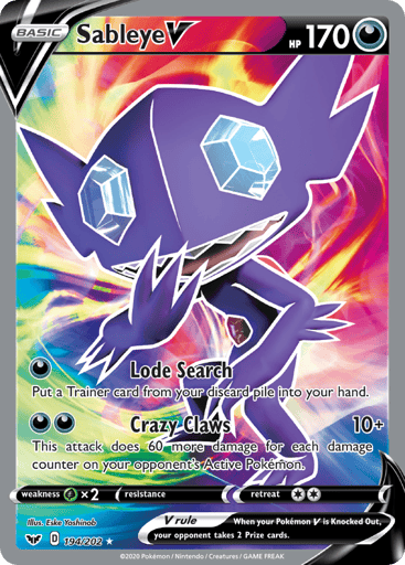 Sableye V - Sword & Shield 194