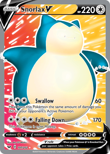 Snorlax V - Sword & Shield 197