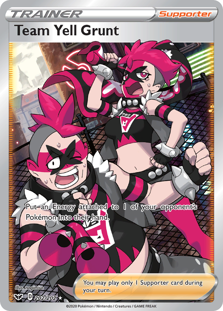 Team Yell Grunt – Sword & Shield 202/202 Pokémon card