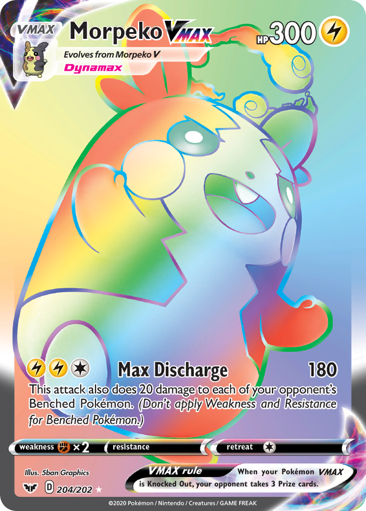 Morpeko VMAX – Sword & Shield 204/202 Pokémon card
