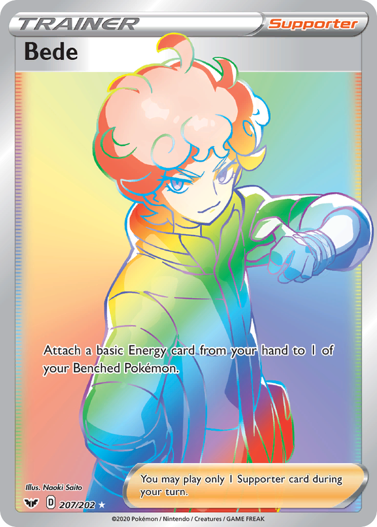 Bede – Sword & Shield 207/202 Pokémon card