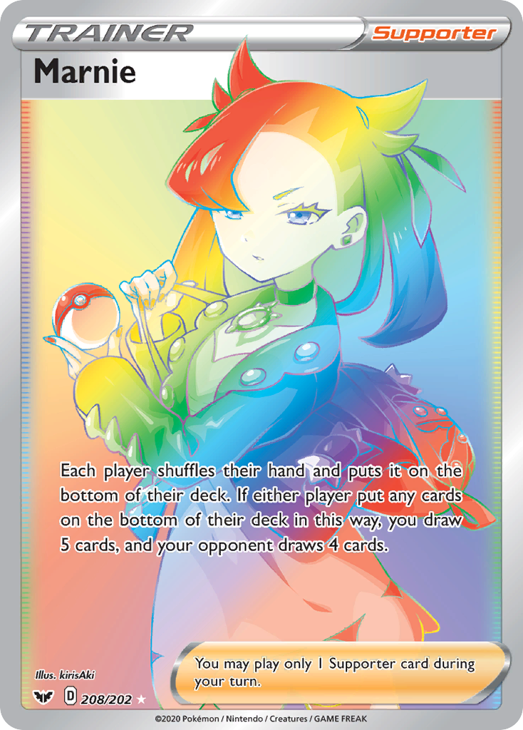 Marnie – Sword & Shield 208/202 Pokémon card