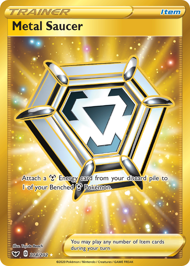 Metal Saucer – Sword & Shield 214/202 Pokémon card