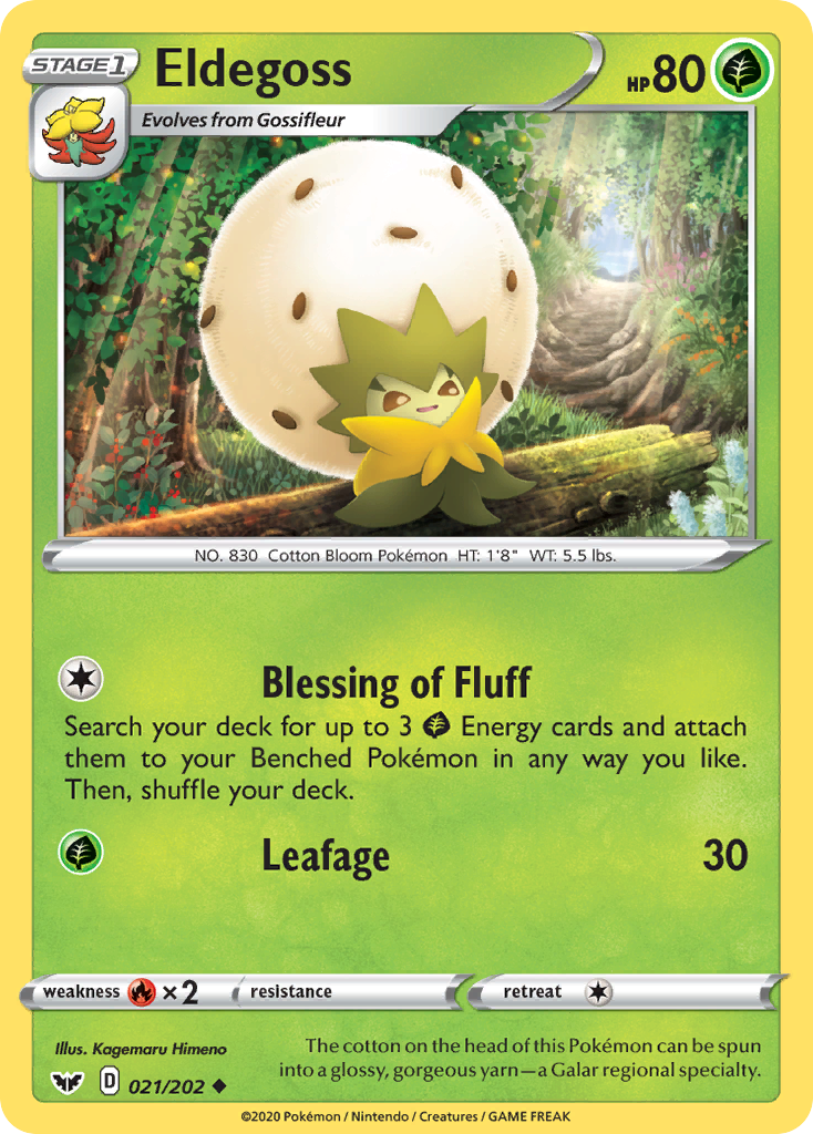 Eldegoss – Sword & Shield 021/202 Pokémon card