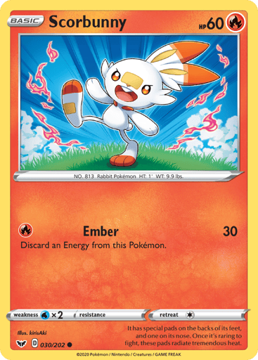 Scorbunny - Sword & Shield 30