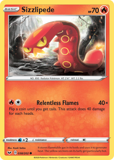 Sizzlipede - Sword & Shield 38