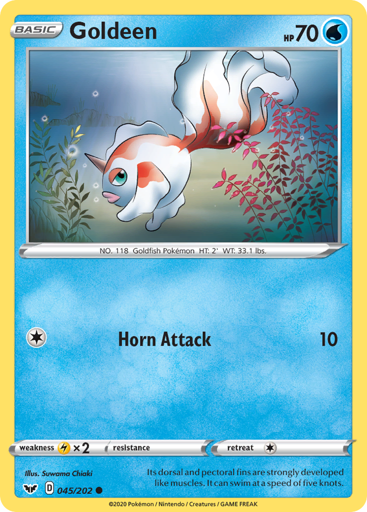 Goldeen – Sword & Shield 045/202 Pokémon card