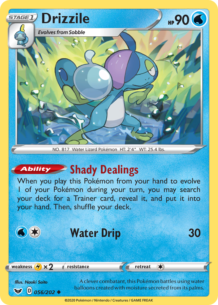 Drizzile – Sword & Shield 056/202 Pokémon card