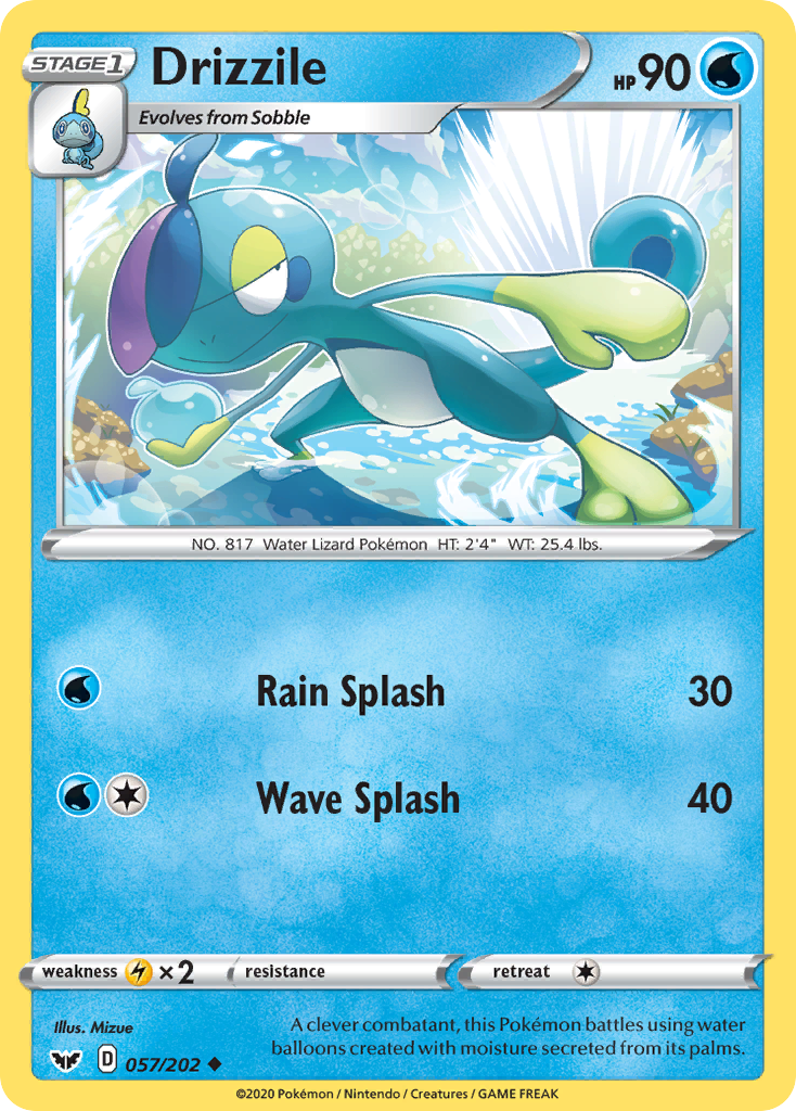 Drizzile – Sword & Shield 057/202 Pokémon card