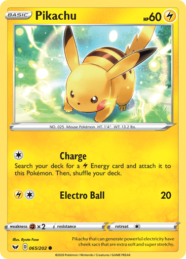 Pikachu - Sword & Shield 65