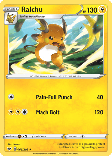 Raichu - Sword & Shield 66
