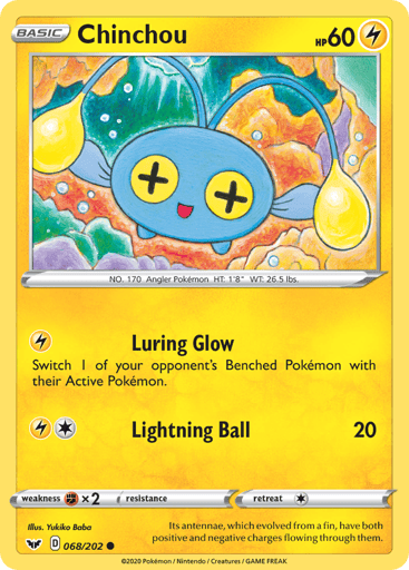Chinchou - Sword & Shield 68