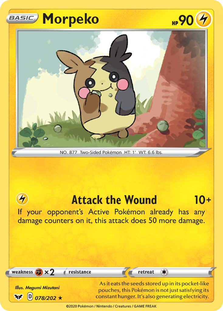 Morpeko – Sword & Shield 078/202 Pokémon card