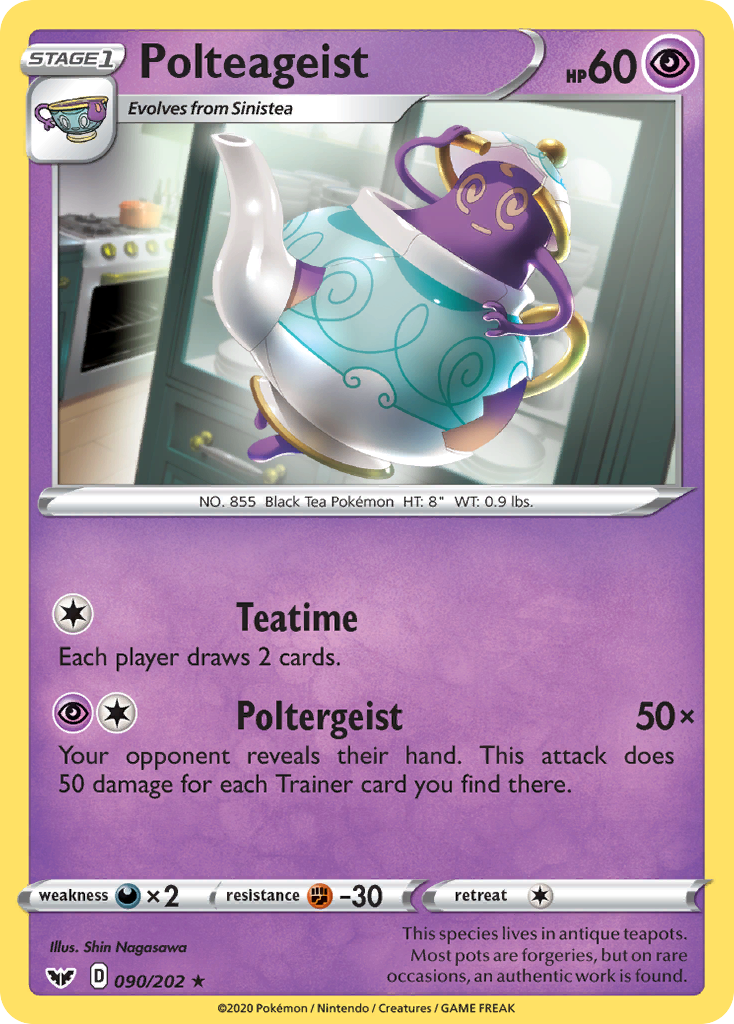 Polteageist – Sword & Shield 090/202 Pokémon card