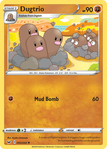 Dugtrio - Sword & Shield 93