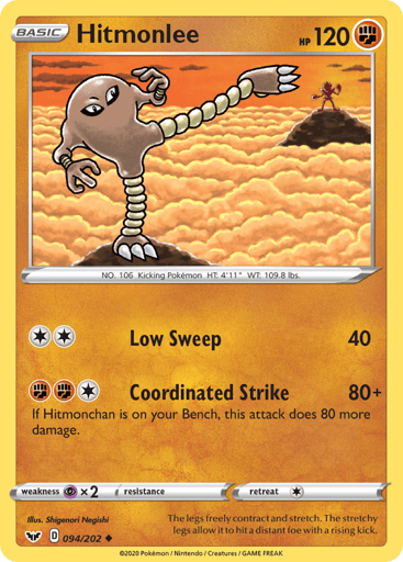 Hitmonlee - Sword & Shield 94