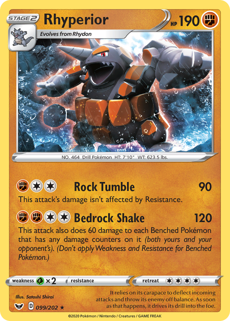 Rhyperior – Sword & Shield 099/202 Pokémon card