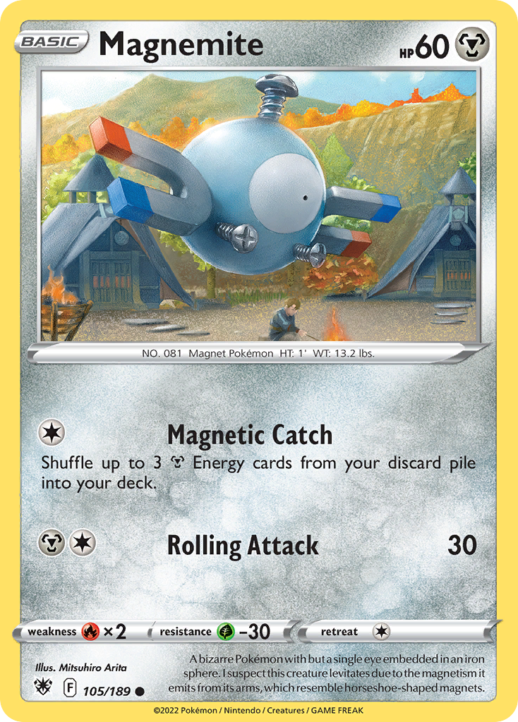 Magnemite – Astral Radiance 105/189 Pokémon card